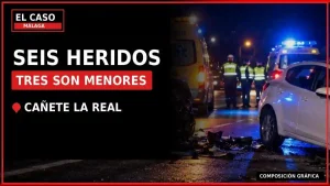 Seis heridos, tres menores, en un accidente en Cañete la Real