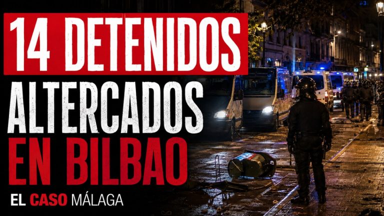 Portada de El Caso Málaga sobre catorce detenidos en graves altercados en Bilbao