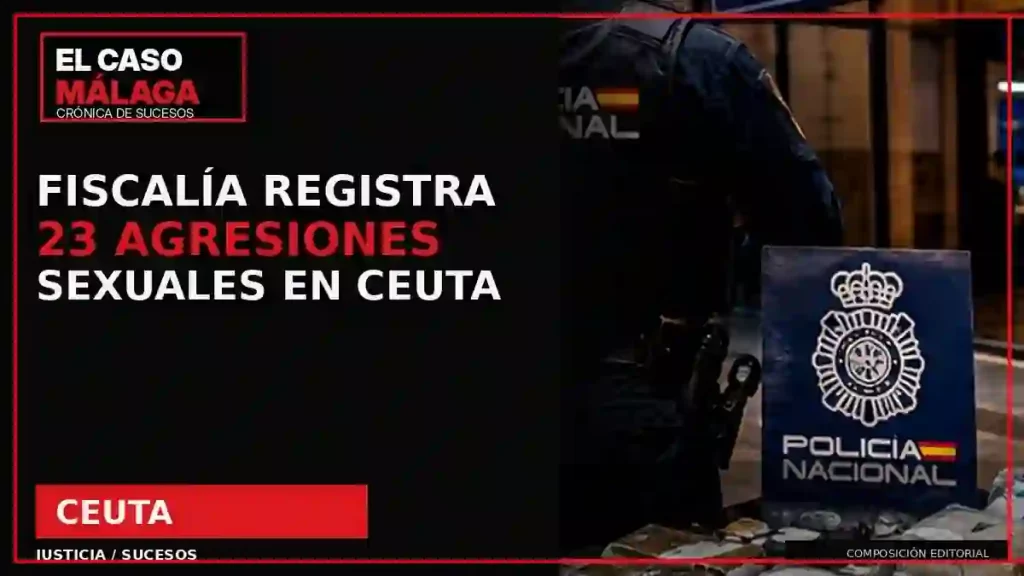Composición editorial de El Caso Málaga sobre las 23 agresiones sexuales registradas por Fiscalía en Ceuta