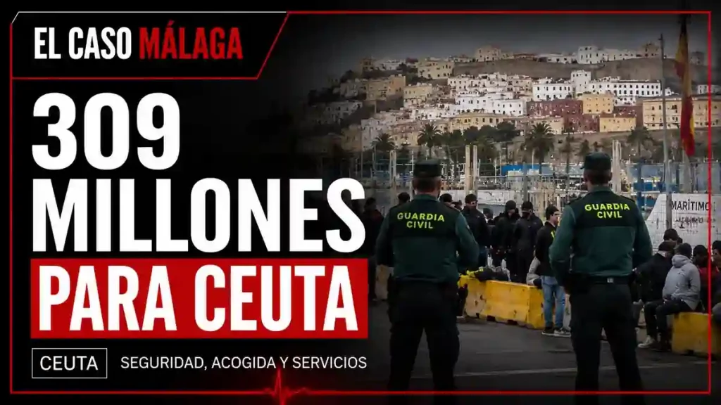 Portada corporativa de El Caso Málaga sobre el plan de 309 millones de euros para Ceuta