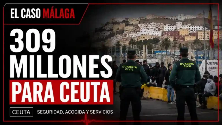 Portada corporativa de El Caso Málaga sobre el plan de 309 millones de euros para Ceuta