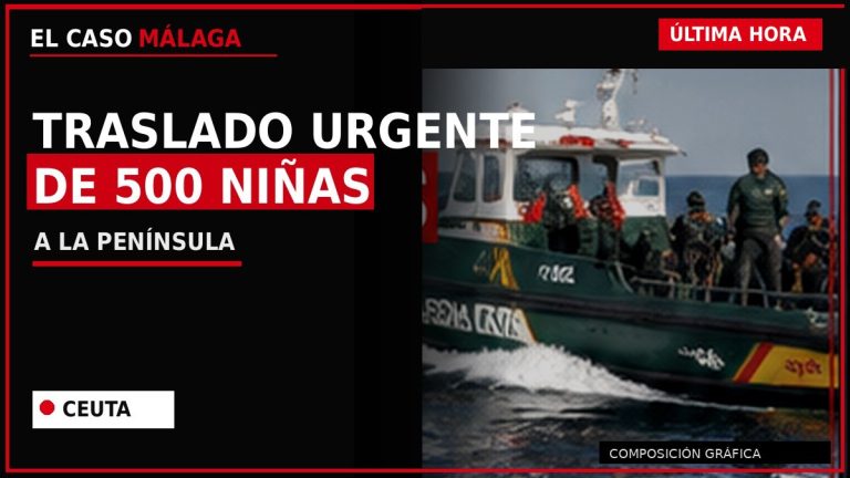 Campamento de acogida para migrantes en el puerto de Ceuta
