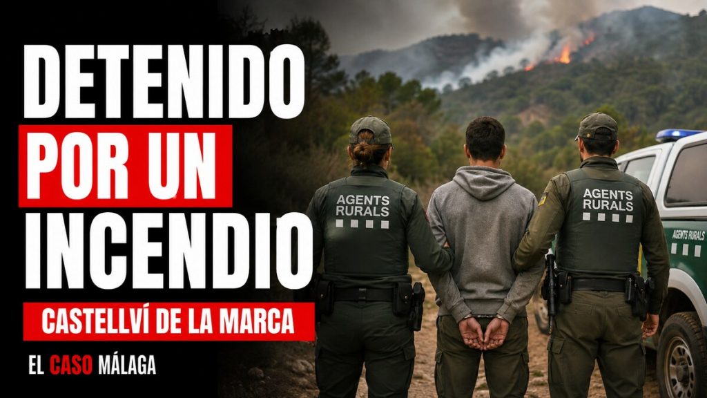 Portada de El Caso Málaga: Detenido por un incendio - Castellví de la Marca