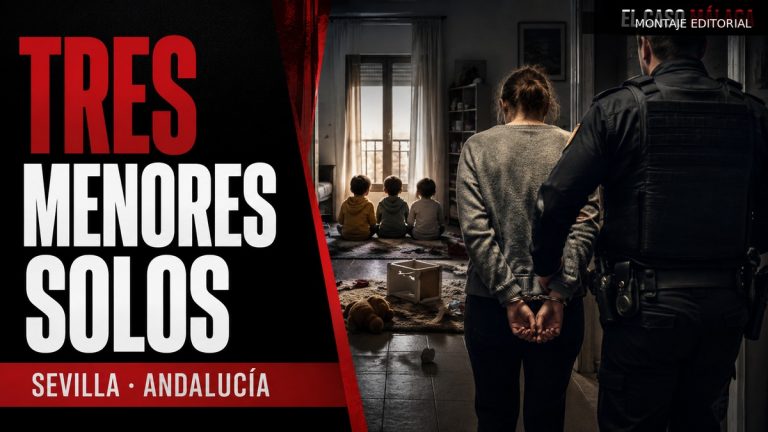 TRES MENORES SOLOS en Sevilla