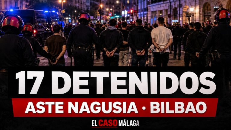 Portada de El Caso Málaga: Diecisiete detenidos - Aste Nagusia, Bilbao