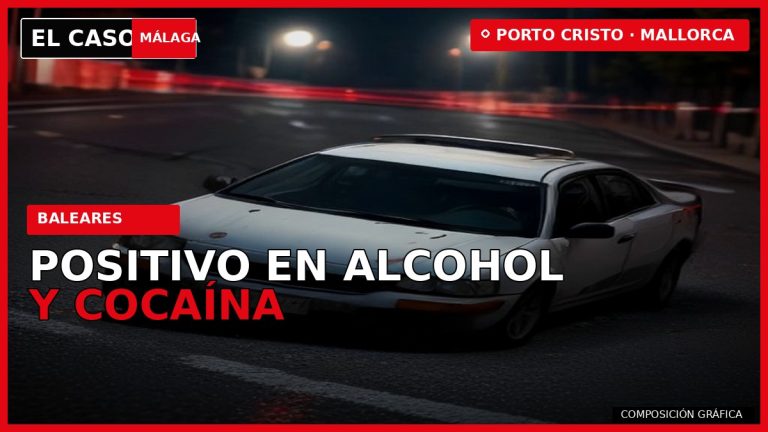 POSITIVO EN ALCOHOL Y COCAÍNA tras el accidente mortal de Porto Cristo — composición gráfica de El Caso Málaga