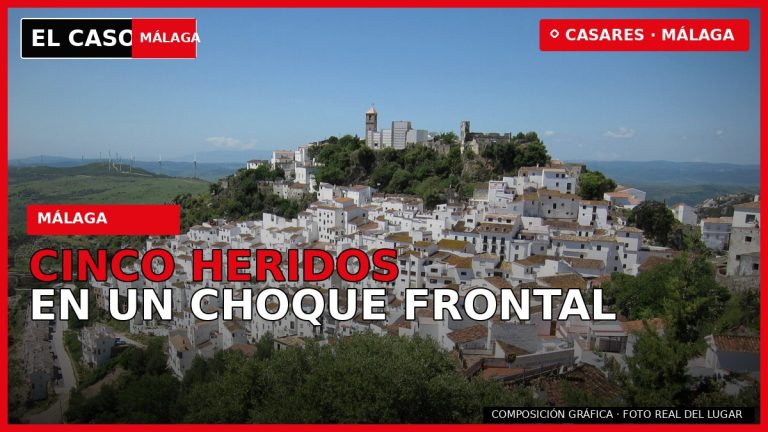 Portada de El Caso Málaga sobre cinco heridos en un choque frontal en Casares
