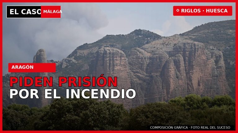 Portada de El Caso Málaga sobre la petición de prisión por el incendio de Riglos, Huesca
