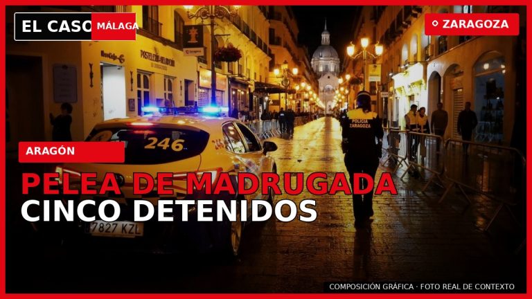 Portada de El Caso Málaga sobre una pelea de madrugada con cinco detenidos en Zaragoza