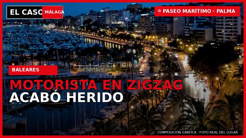 Portada de El Caso Málaga sobre un motorista que circulaba en zigzag y acabó herido en Palma