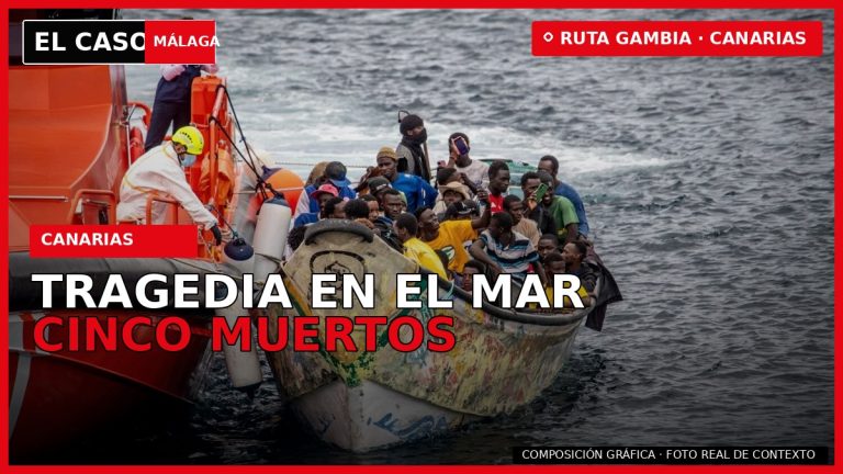 Portada de El Caso Málaga sobre cinco muertos en la ruta marítima entre Gambia y Canarias