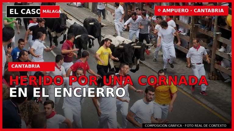 Portada de El Caso Málaga sobre un herido por cornada en el encierro de Ampuero