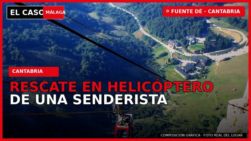 Portada de El Caso Málaga sobre el rescate en helicóptero de una senderista en Fuente Dé