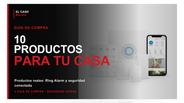 Portada El Caso Málaga para diez productos de seguridad del hogar con un kit Ring Alarm real
