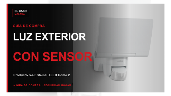 Portada El Caso Málaga para iluminación exterior con sensor con un Steinel XLED Home 2 real