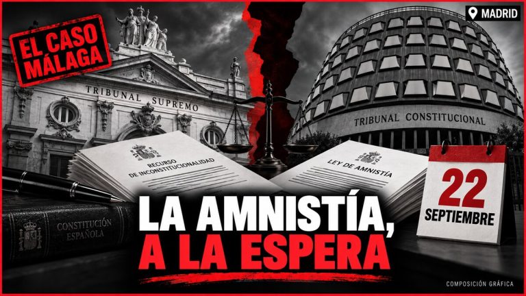 Portada EL CASO MÁLAGA sobre la decisión pendiente de los tribunales acerca de la amnistía