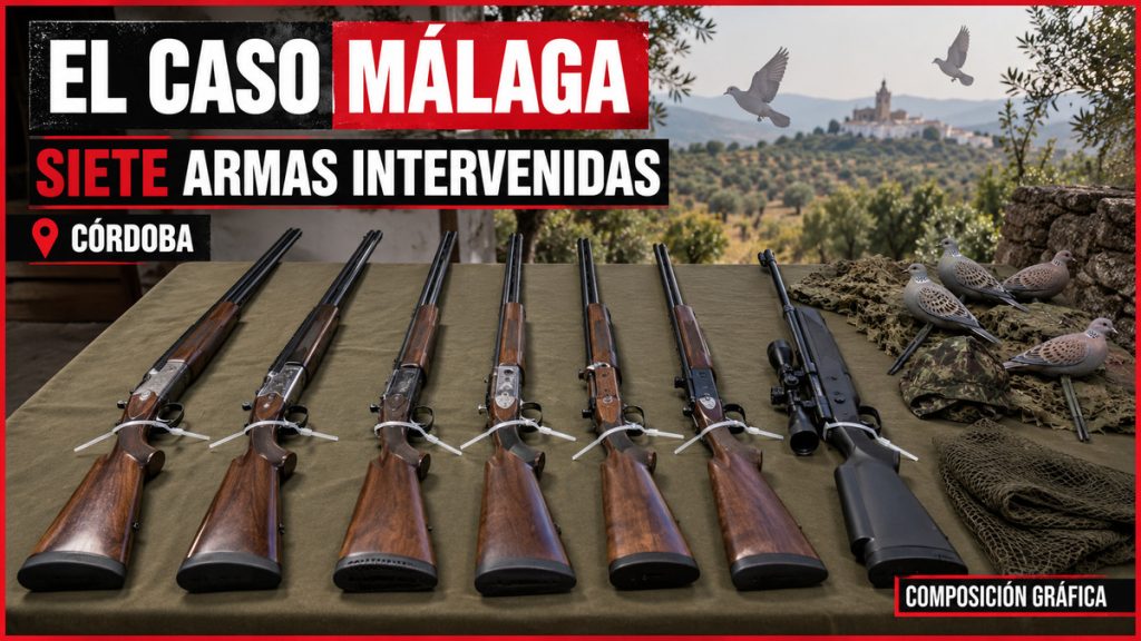 Portada ECM sobre siete armas intervenidas en una investigación de caza ilegal en Córdoba