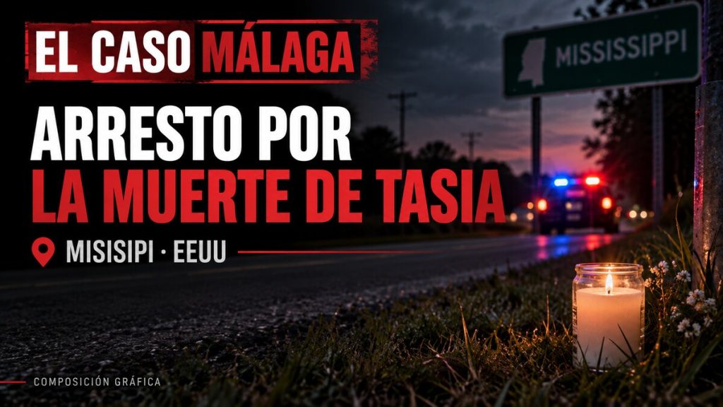 Portada ECM: Detenido por la muerte de Tasia Fortune en Misisipi. Composición gráfica.