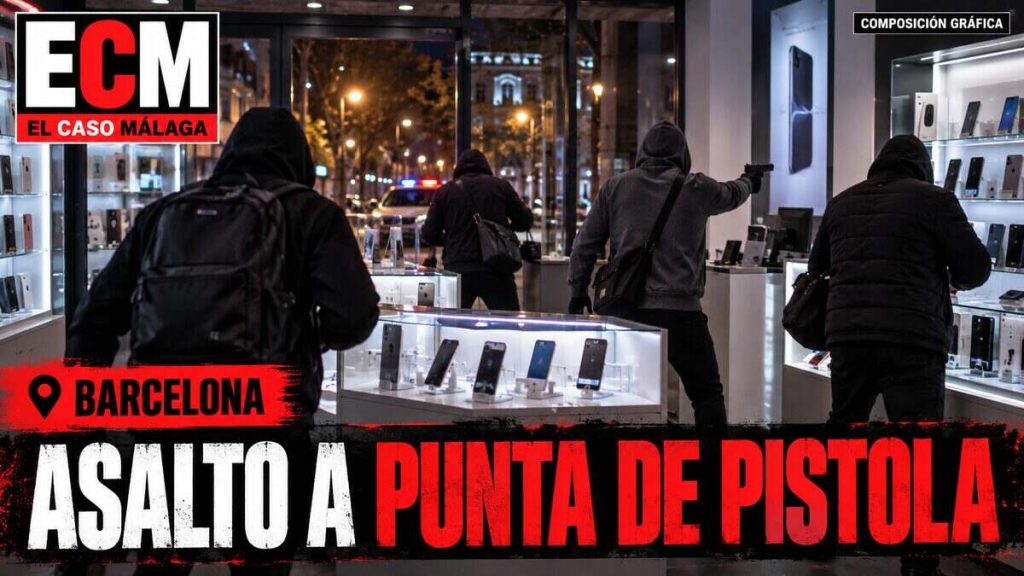 Portada ECM sobre el asalto armado a una tienda de móviles en Barcelona