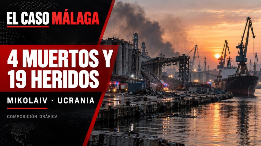 Portada EL CASO MÁLAGA: cuatro muertos y 19 heridos en Mikolaiv