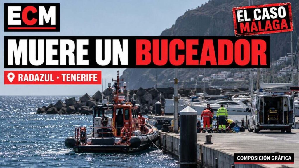 Portada ECM sobre la muerte de un buceador en Radazul, Tenerife