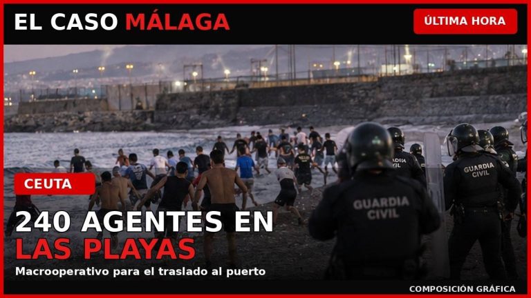 Portada de El Caso Málaga sobre el macrooperativo de Policía Nacional y Guardia Civil en las playas de Ceuta
