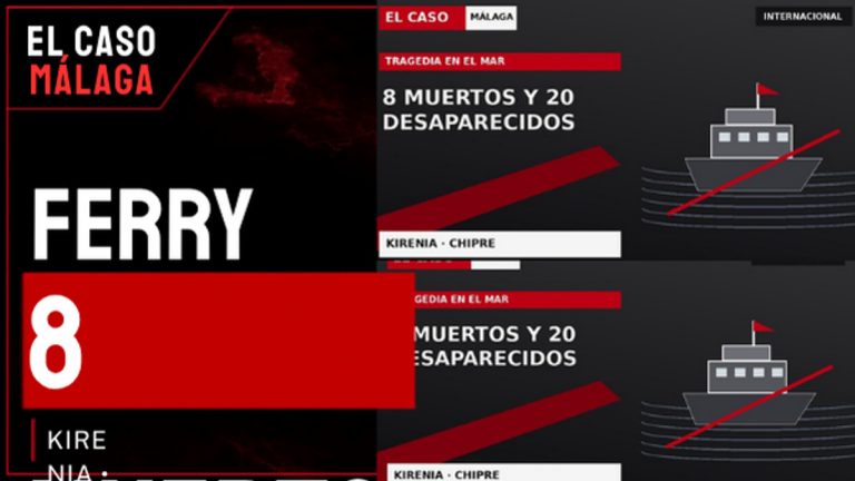 Portada de El Caso Málaga: FERRY VOLCADO — 8 MUERTOS — Kirenia, Chipre