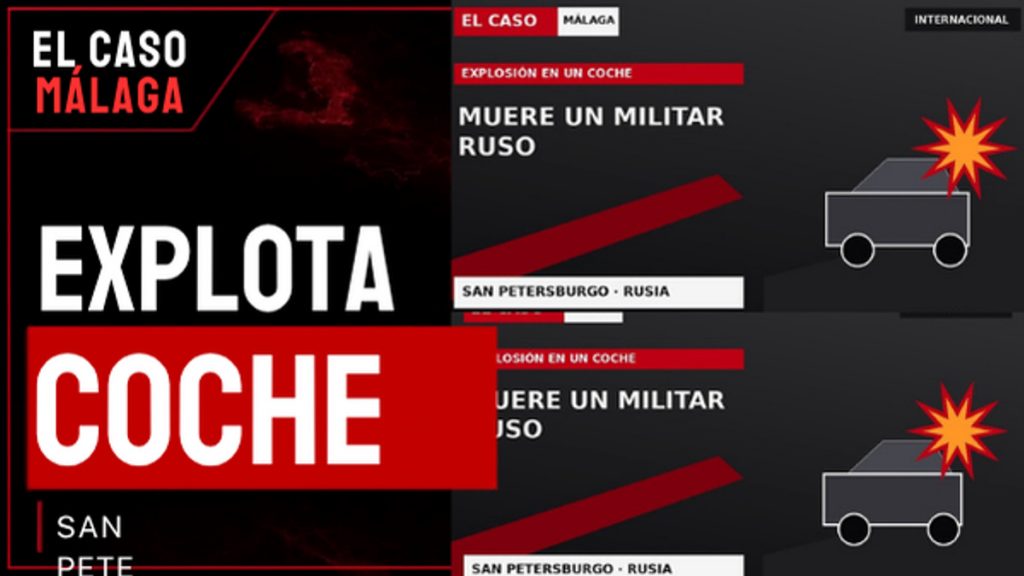 Portada de El Caso Málaga: EXPLOTA UN — COCHE — San Petersburgo, Rusia