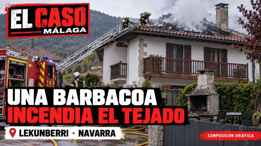 Portada ECM sobre el incendio de un tejado provocado por una barbacoa en Lekunberri