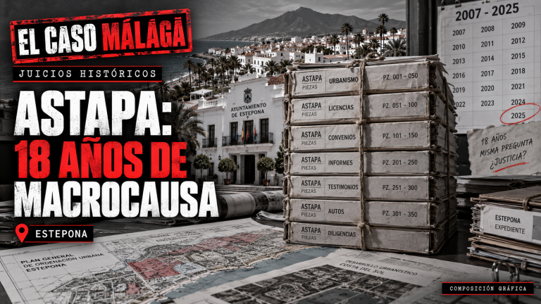 Portada editorial del Caso Astapa y sus 18 años de macrocausa urbanística en Estepona