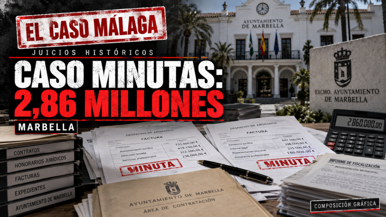Portada editorial del Caso Minutas y el desvío de 2,86 millones en Marbella