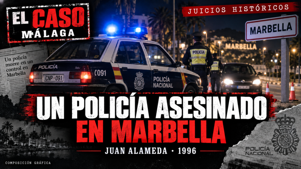 Portada editorial sobre Juan Alameda, policía nacional asesinado en Marbella en 1996