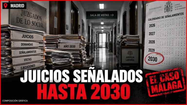 Portada EL CASO MÁLAGA sobre el retraso de los juzgados de lo Social de Madrid