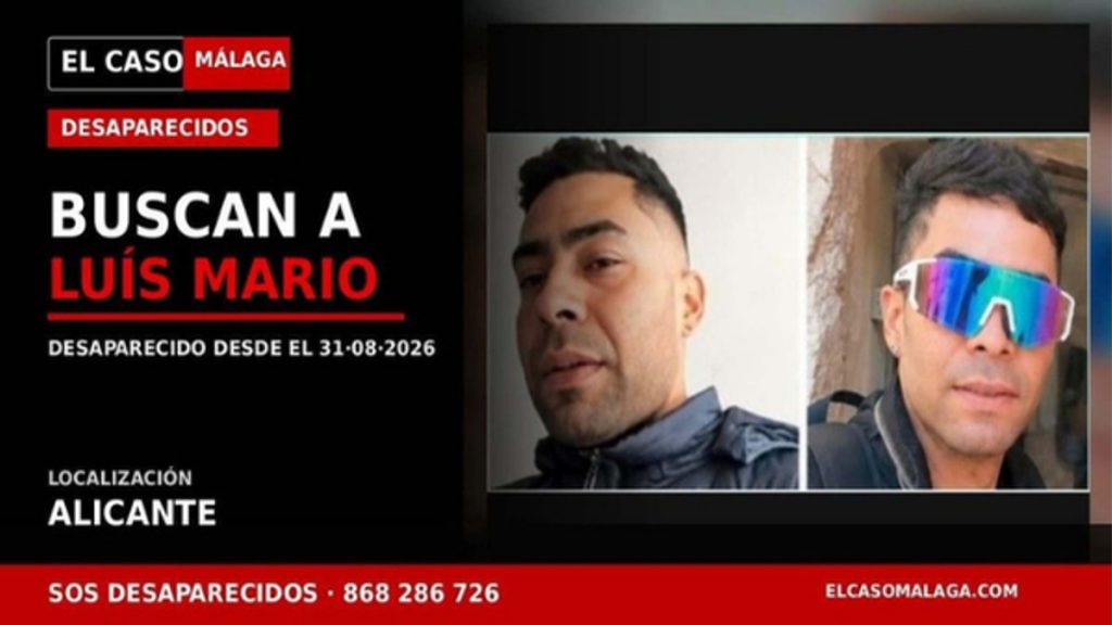 Portada editorial de El Caso Málaga sobre Luís Mario O. M., desaparecido en Alicante