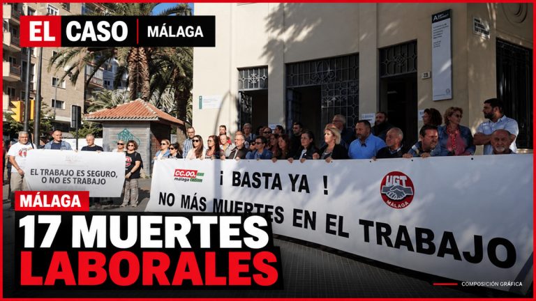 Portada editorial de El Caso Málaga sobre las 17 muertes laborales registradas en la provincia