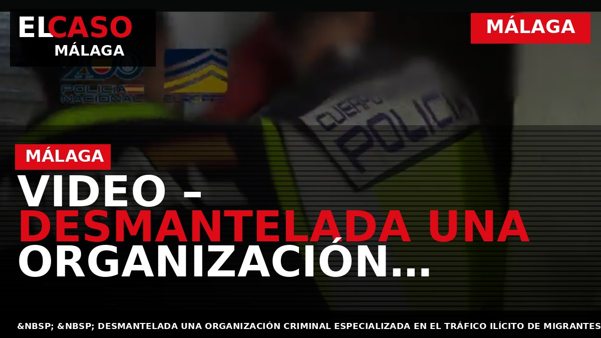 VIDEO – Desmantelada una organización criminal especializada en el tráfico ilícito de migrantes sirios y argelinos