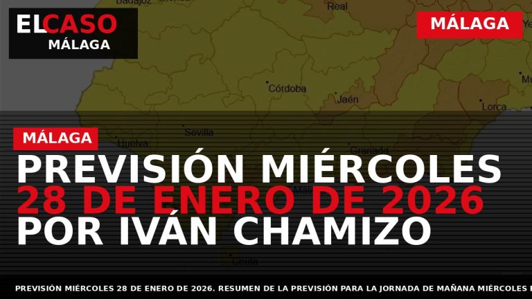 Portada El Caso Málaga: PREVISIÓN MIÉRCOLES 28 DE ENERO DE 2026 POR IVÁN CHAMIZO — MÁLAGA