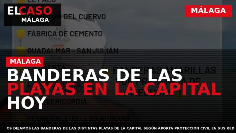 Portada El Caso Málaga: BANDERAS DE LAS PLAYAS EN LA CAPITAL HOY — MÁLAGA
