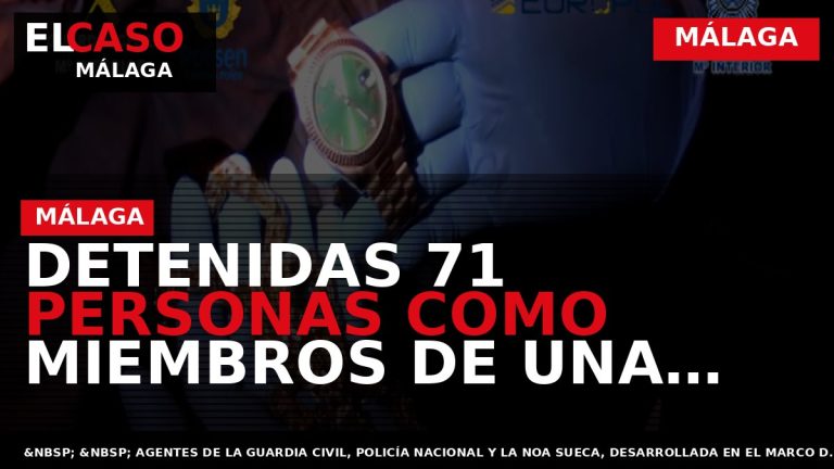 Portada El Caso Málaga: DETENIDAS 71 PERSONAS COMO MIEMBROS DE UNA AMPLIA RED DE NARCOTRAFICANTES — MÁLAGA