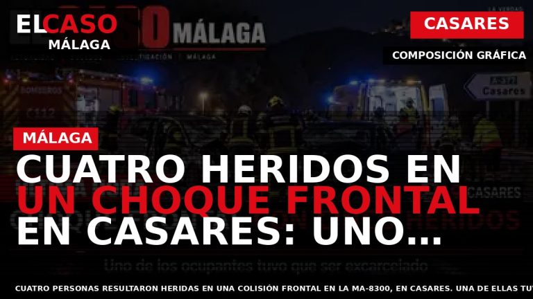 Portada El Caso Málaga: CUATRO HERIDOS EN UN CHOQUE FRONTAL EN CASARES: UNO TUVO QUE — CASARES