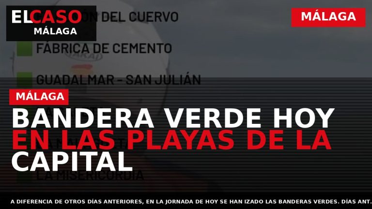 Portada El Caso Málaga: BANDERA VERDE HOY EN LAS PLAYAS DE LA CAPITAL — MÁLAGA