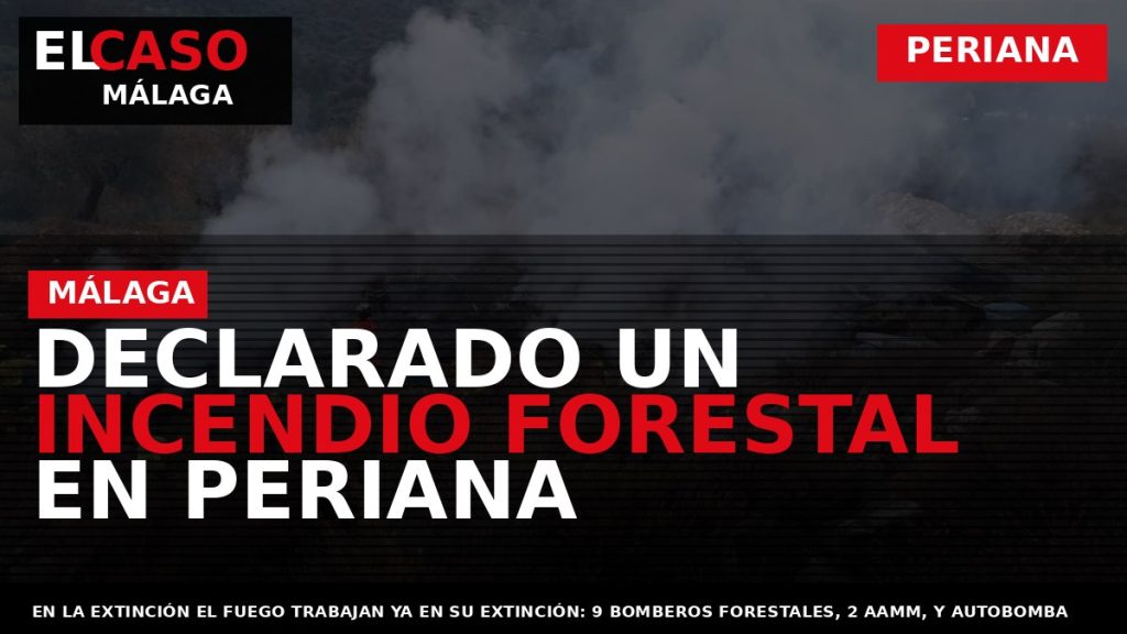 Portada El Caso Málaga: DECLARADO UN INCENDIO FORESTAL EN PERIANA — PERIANA
