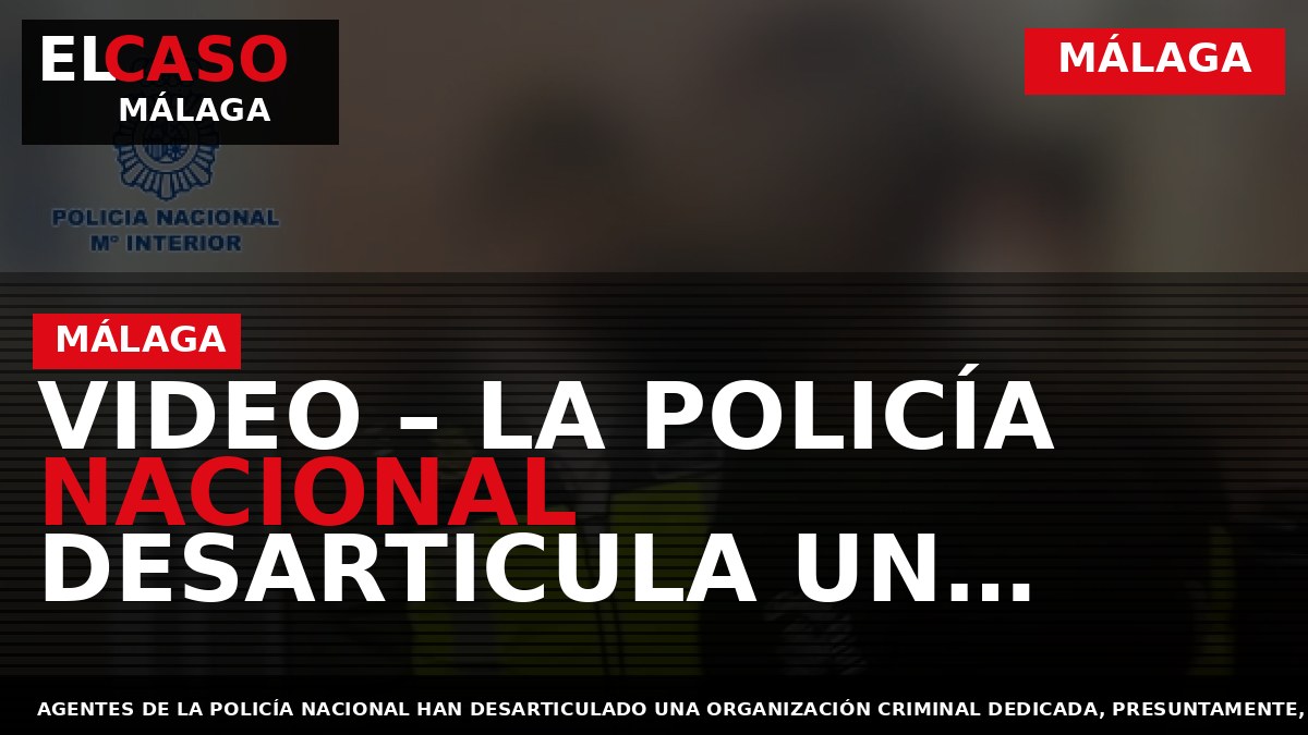 VIDEO – La Policía Nacional desarticula un grupo criminal que estafó un millón y medio de euros a más de 200 personas de toda España