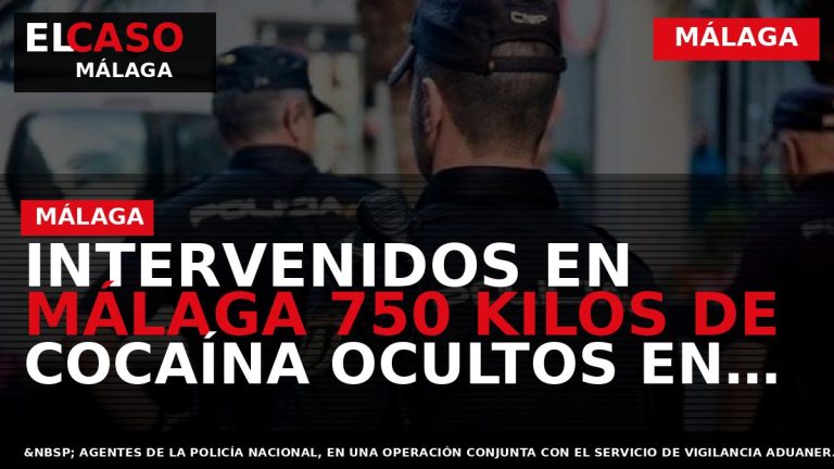 Portada El Caso Málaga: INTERVENIDOS EN MÁLAGA 750 KILOS DE COCAÍNA OCULTOS EN UN CONTENEDOR — MÁLAGA