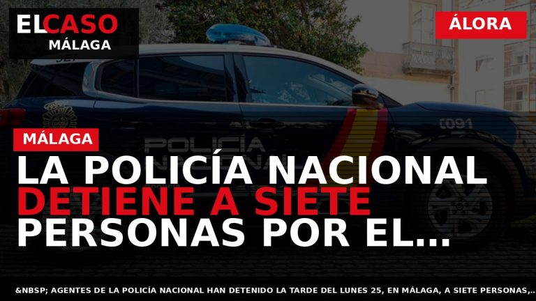 Portada El Caso Málaga: LA POLICÍA NACIONAL DETIENE A SIETE PERSONAS POR EL HURTO DE — ÁLORA