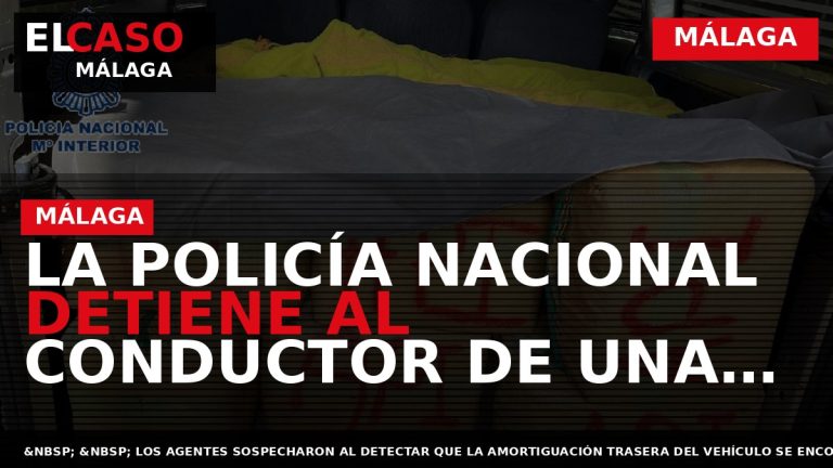 Portada El Caso Málaga: LA POLICÍA NACIONAL DETIENE AL CONDUCTOR DE UNA FURGONETA DE PASAJEROS — MÁLAGA