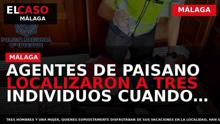 Portada El Caso Málaga: AGENTES DE PAISANO LOCALIZARON A TRES INDIVIDUOS CUANDO ACABABAN DE COMETER — MÁLAGA