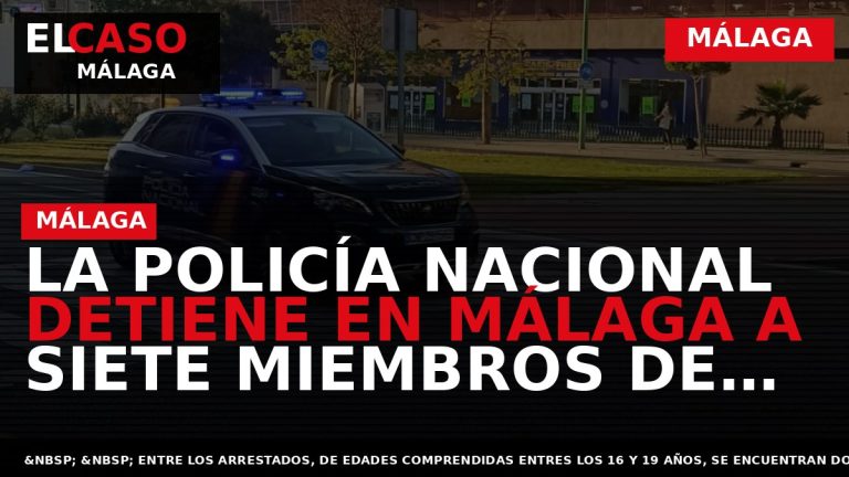 Portada El Caso Málaga: LA POLICÍA NACIONAL DETIENE EN MÁLAGA A SIETE MIEMBROS DE UNA — MÁLAGA