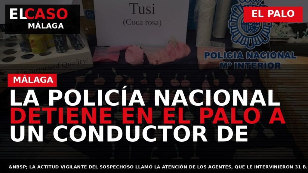 Portada El Caso Málaga: LA POLICÍA NACIONAL DETIENE EN EL PALO A UN CONDUCTOR DE — EL PALO