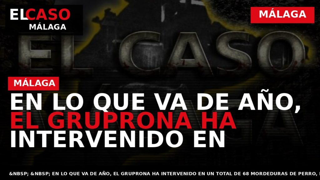 Portada El Caso Málaga: EN LO QUE VA DE AÑO, EL GRUPRONA HA INTERVENIDO EN — MÁLAGA